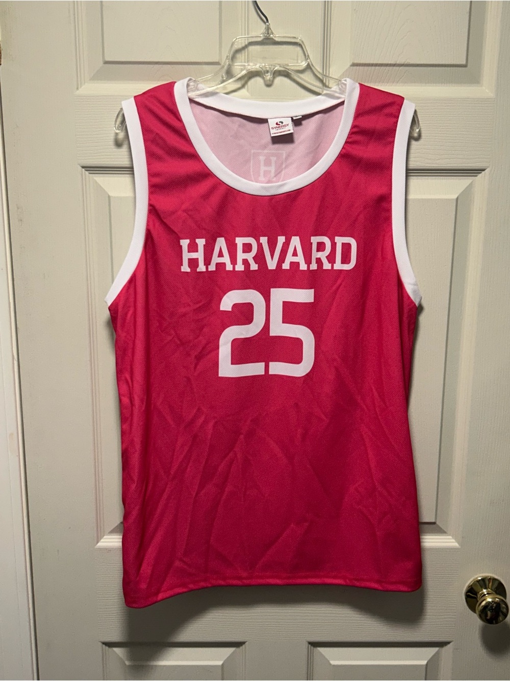 Harvard Crimson Pink Basketball SGA Jersey Size XL NCAA